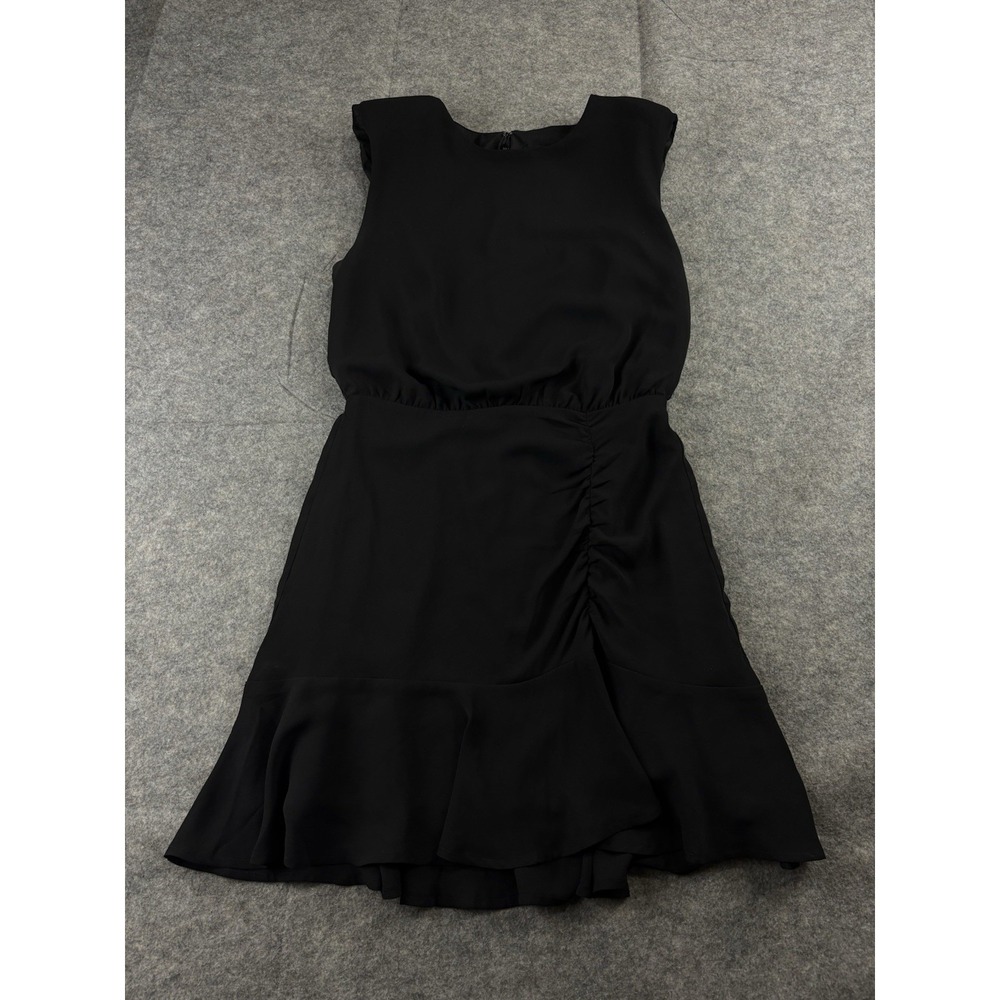 Express Women's XS Black Ruffle Mini Dress Sleeveless Cocktail Sexy Club‎ wear